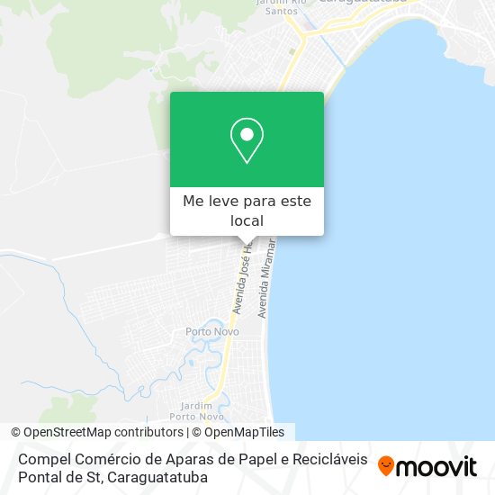 Compel Comércio de Aparas de Papel e Recicláveis Pontal de St mapa