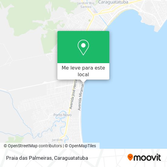 Praia das Palmeiras mapa