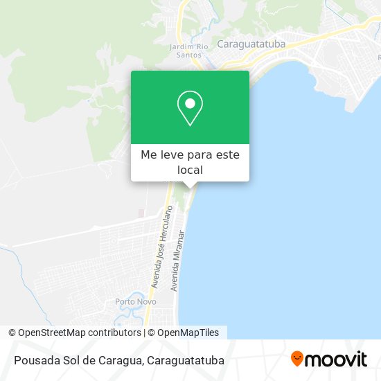 Pousada Sol de Caragua mapa