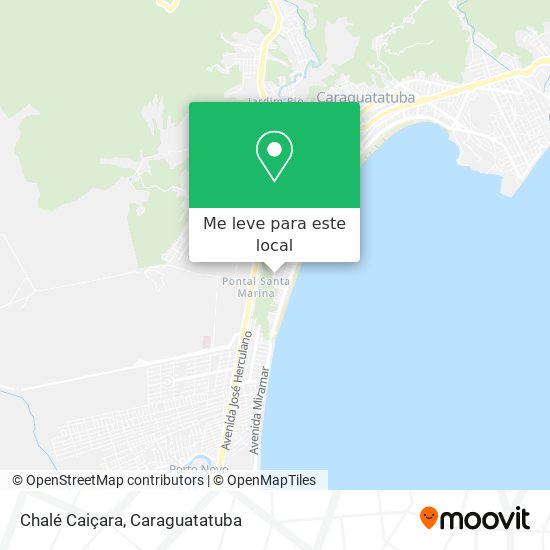 Chalé Caiçara mapa
