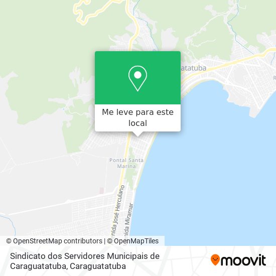 Sindicato dos Servidores Municipais de Caraguatatuba mapa