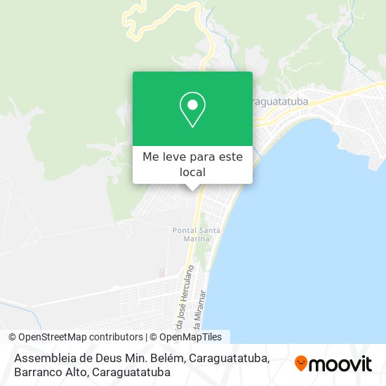 Assembleia de Deus Min. Belém, Caraguatatuba, Barranco Alto mapa