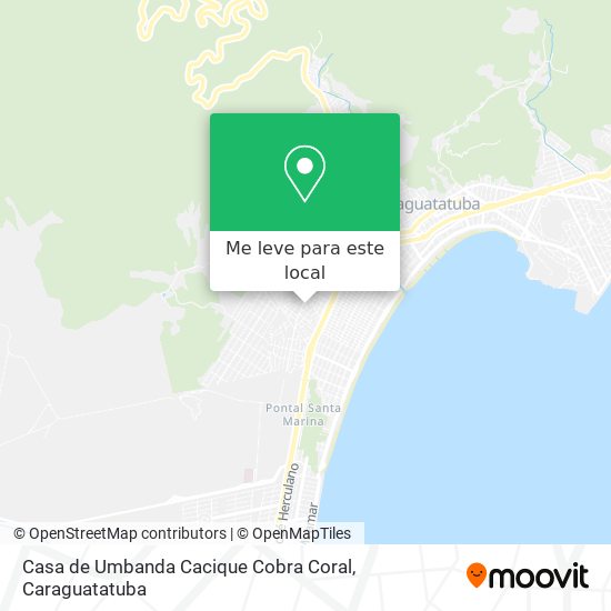 Casa de Umbanda Cacique Cobra Coral mapa