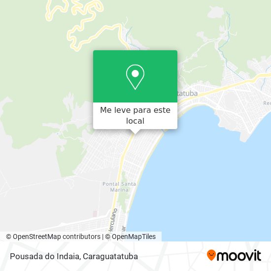 Pousada do Indaia mapa