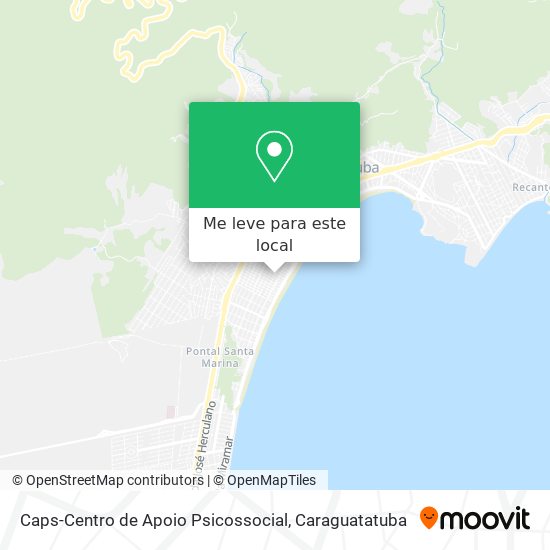 Caps-Centro de Apoio Psicossocial mapa