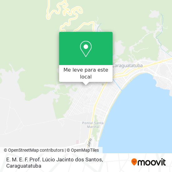 E. M. E. F. Prof. Lúcio Jacinto dos Santos mapa