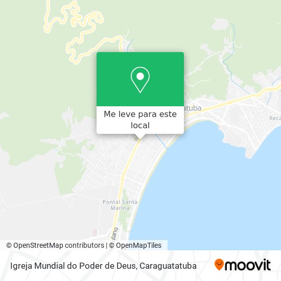 Igreja Mundial do Poder de Deus mapa