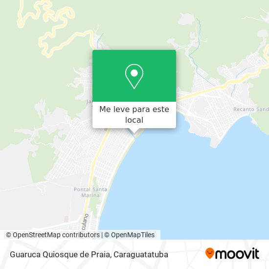 Guaruca Quiosque de Praia mapa
