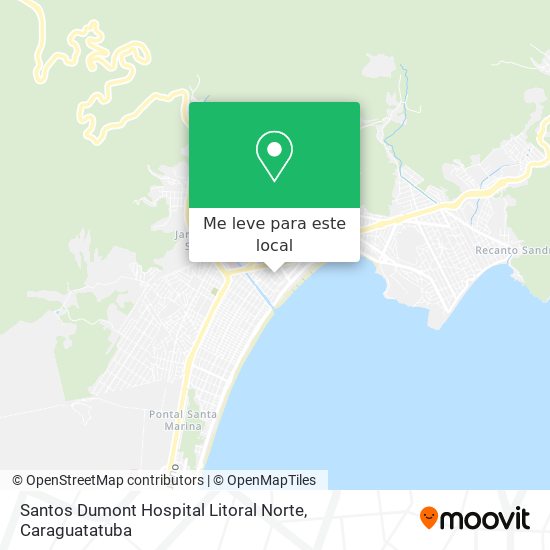 Santos Dumont Hospital Litoral Norte mapa