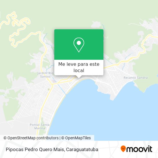 Pipocas Pedro Quero Mais mapa