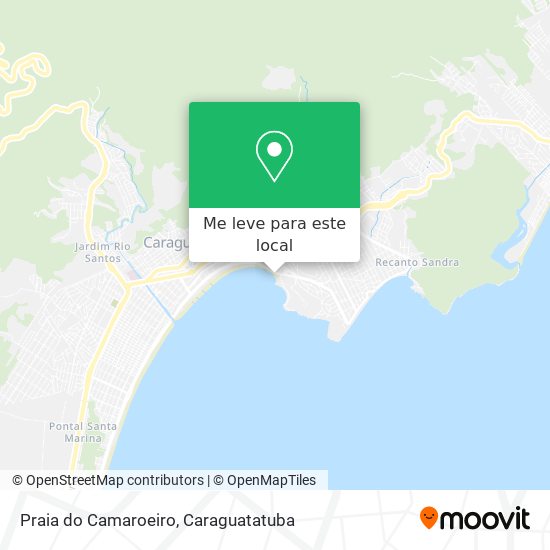 Praia do Camaroeiro mapa