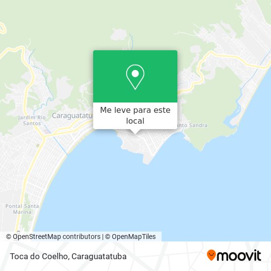 Toca do Coelho mapa