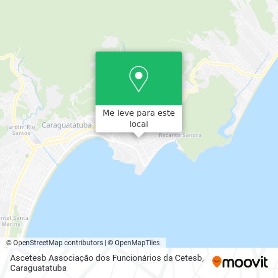 Ascetesb Associação dos Funcionários da Cetesb mapa