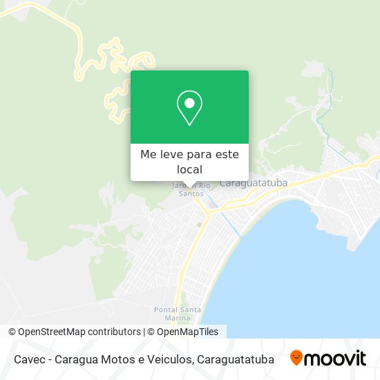 Cavec - Caragua Motos e Veiculos mapa