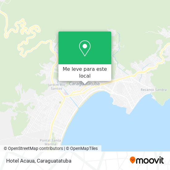 Hotel Acaua mapa