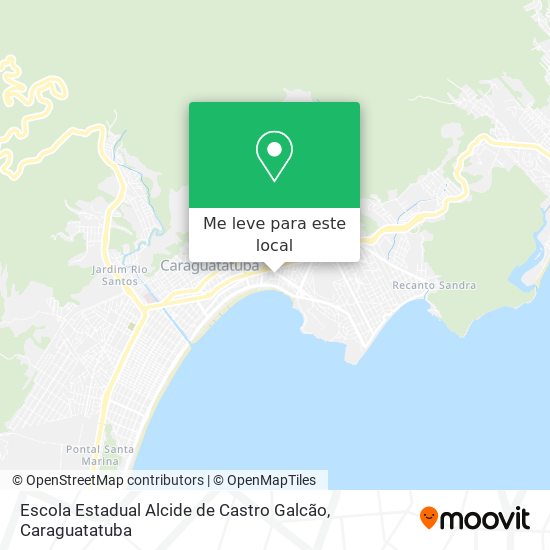 Escola Estadual Alcide de Castro Galcão mapa