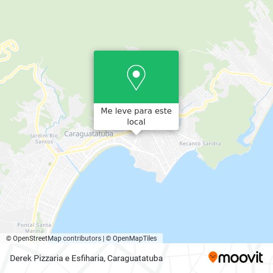 Derek Pizzaria e Esfiharia mapa