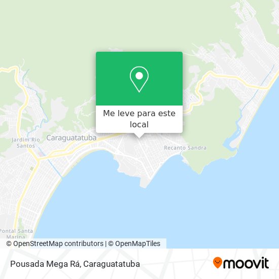 Pousada Mega Rá mapa