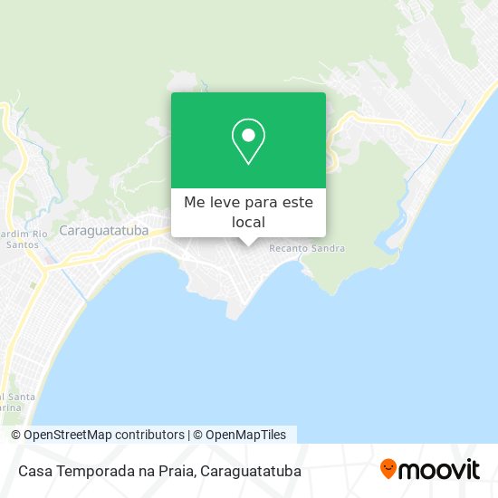 Casa Temporada na Praia mapa