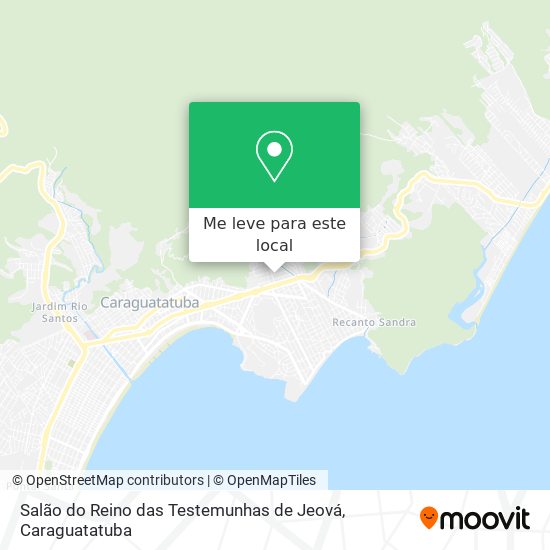 Salão do Reino das Testemunhas de Jeová mapa