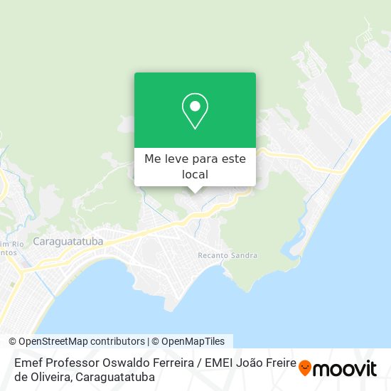 Emef Professor Oswaldo Ferreira / EMEI João Freire de Oliveira mapa