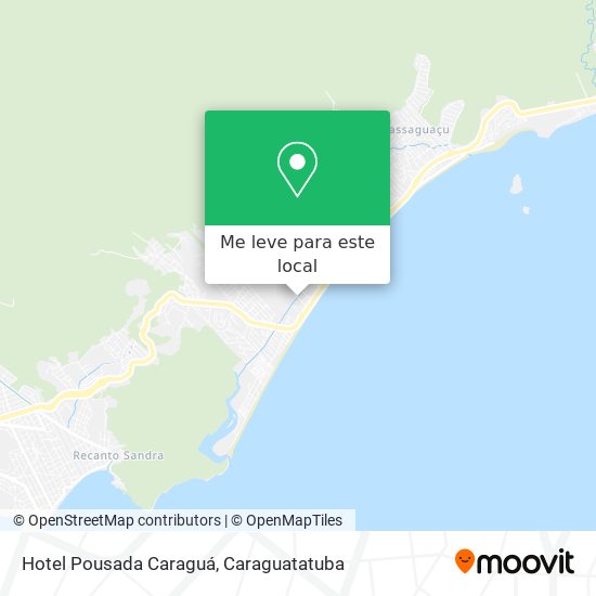 Hotel Pousada Caraguá mapa