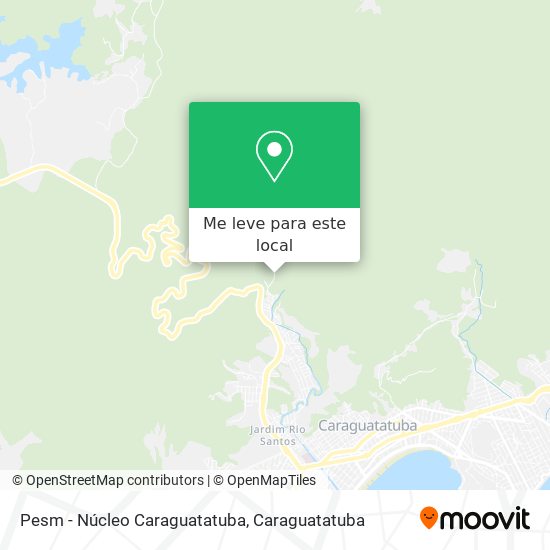 Pesm - Núcleo Caraguatatuba mapa