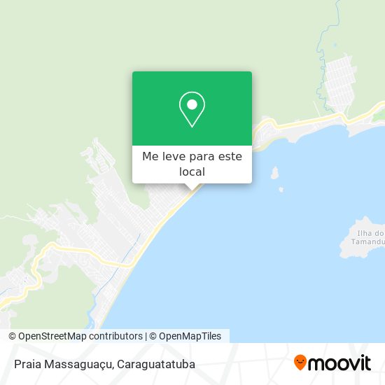 Praia Massaguaçu mapa