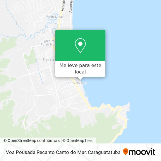 Voa Pousada Recanto Canto do Mar mapa