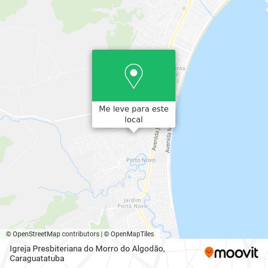 Igreja Presbiteriana do Morro do Algodão mapa