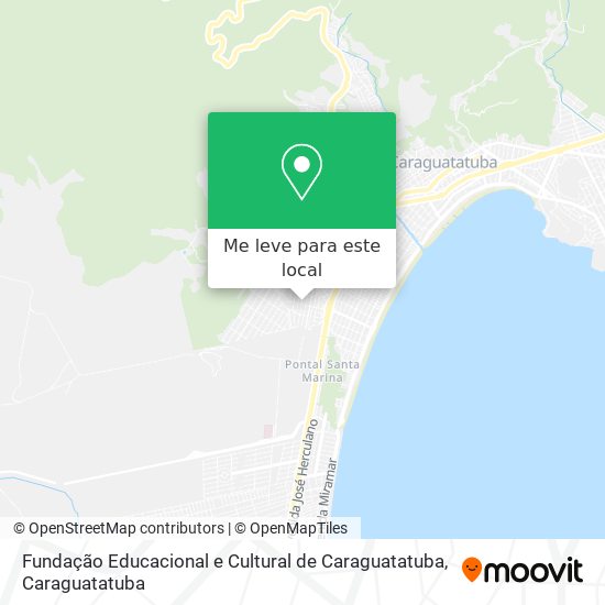 Fundação Educacional e Cultural de Caraguatatuba mapa