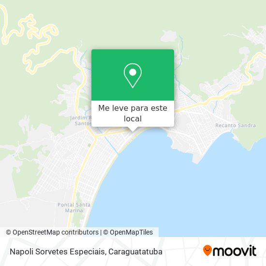 Napoli Sorvetes Especiais mapa
