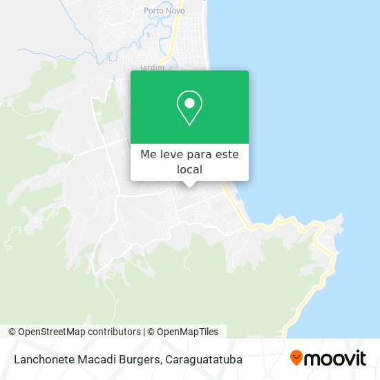 Lanchonete Macadi Burgers mapa