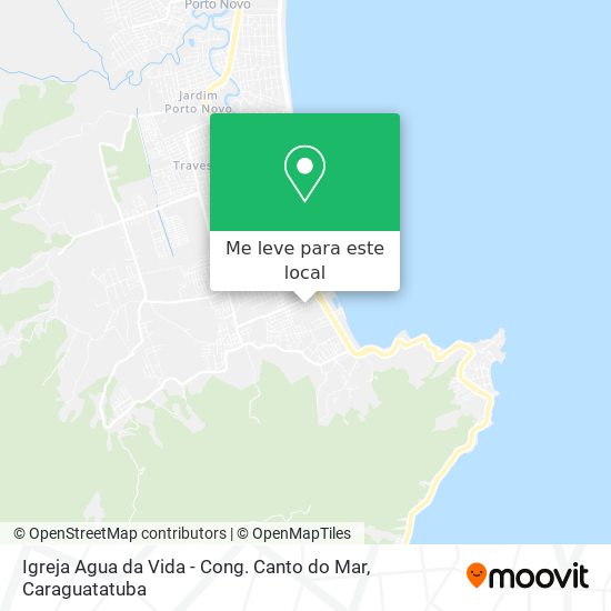Igreja Agua da Vida - Cong. Canto do Mar mapa