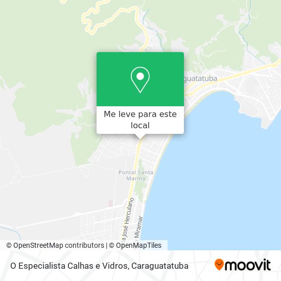 O Especialista Calhas e Vidros mapa