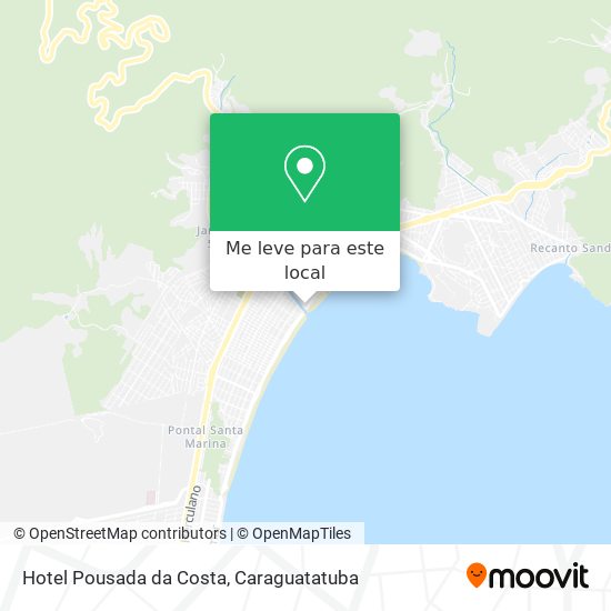 Hotel Pousada da Costa mapa