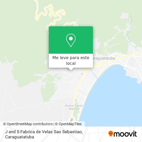J and S Fabrica de Velas Sao Sebastiao mapa