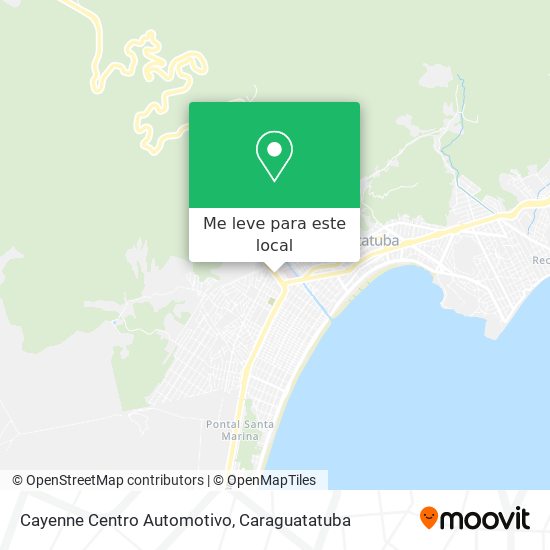 Cayenne Centro Automotivo mapa