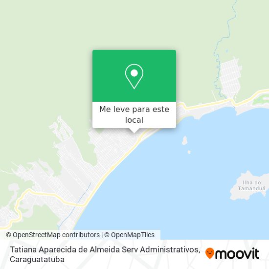 Tatiana Aparecida de Almeida Serv Administrativos mapa