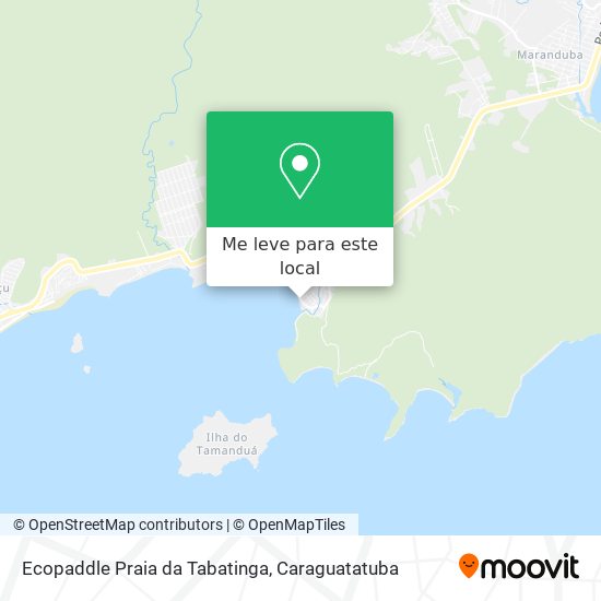 Ecopaddle Praia da Tabatinga mapa