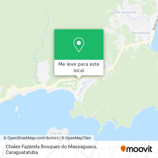 Chales Fazenda Bosques do Massaguacu mapa