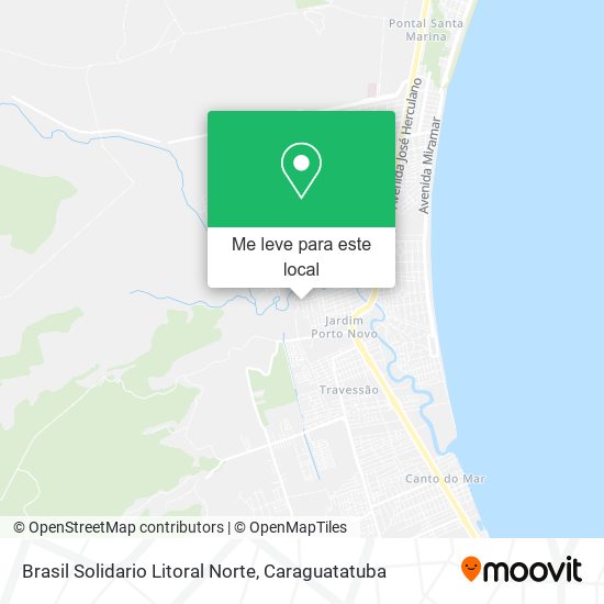 Brasil Solidario Litoral Norte mapa