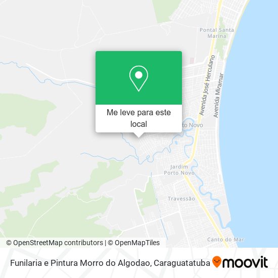Funilaria e Pintura Morro do Algodao mapa