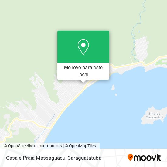 Casa e Praia Massaguacu mapa