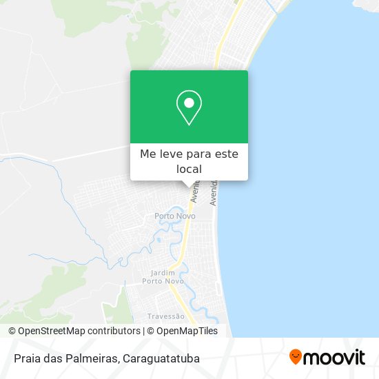 Praia das Palmeiras mapa