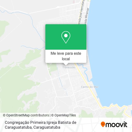 Congregação Primeira Igreja Batista de Caraguatatuba mapa