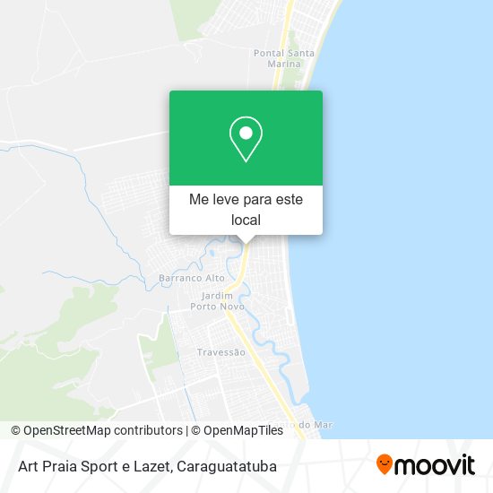 Art Praia Sport e Lazet mapa