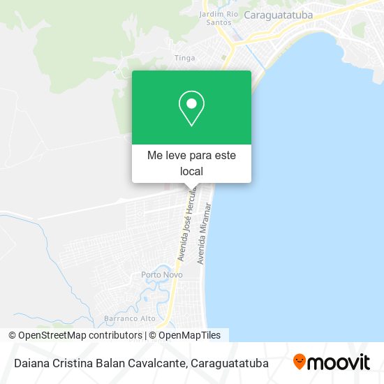Daiana Cristina Balan Cavalcante mapa