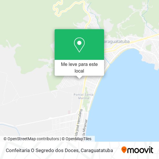 Confeitaria O Segredo dos Doces mapa