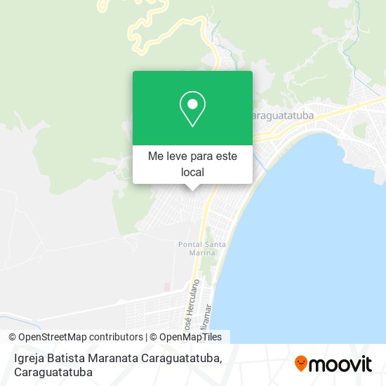 Igreja Batista Maranata Caraguatatuba mapa